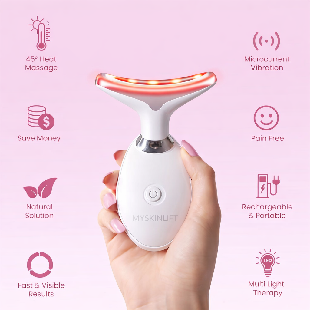 Myskinlift LED Facial & Neck Massager for Skin Tightening