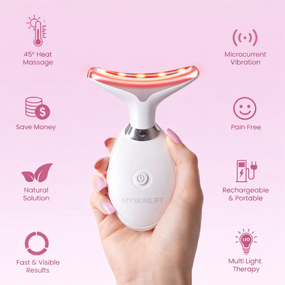 Myskinlift LED Facial & Neck Massager for Skin Tightening