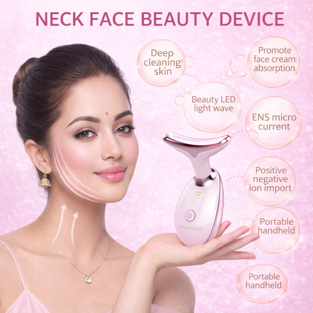 Myskinlift LED Facial & Neck Massager for Skin Tightening